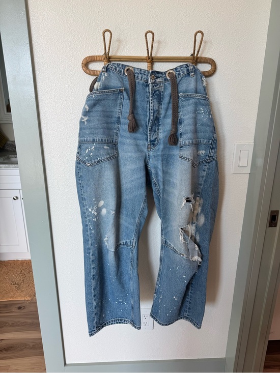 We The Free Pants - We The Free Moxie Pull-On Barrel Jeans